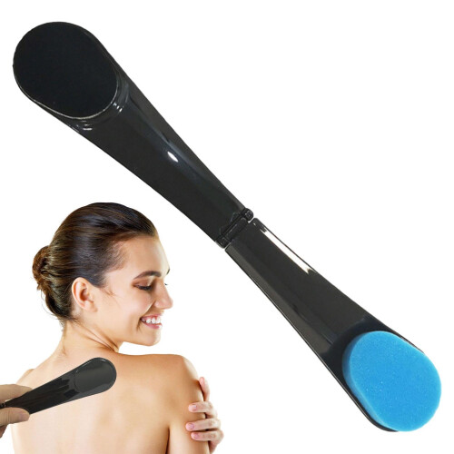 Self Tanning Back Applicator with Long Handle, Foldable Lotion Applicator for Streak Use