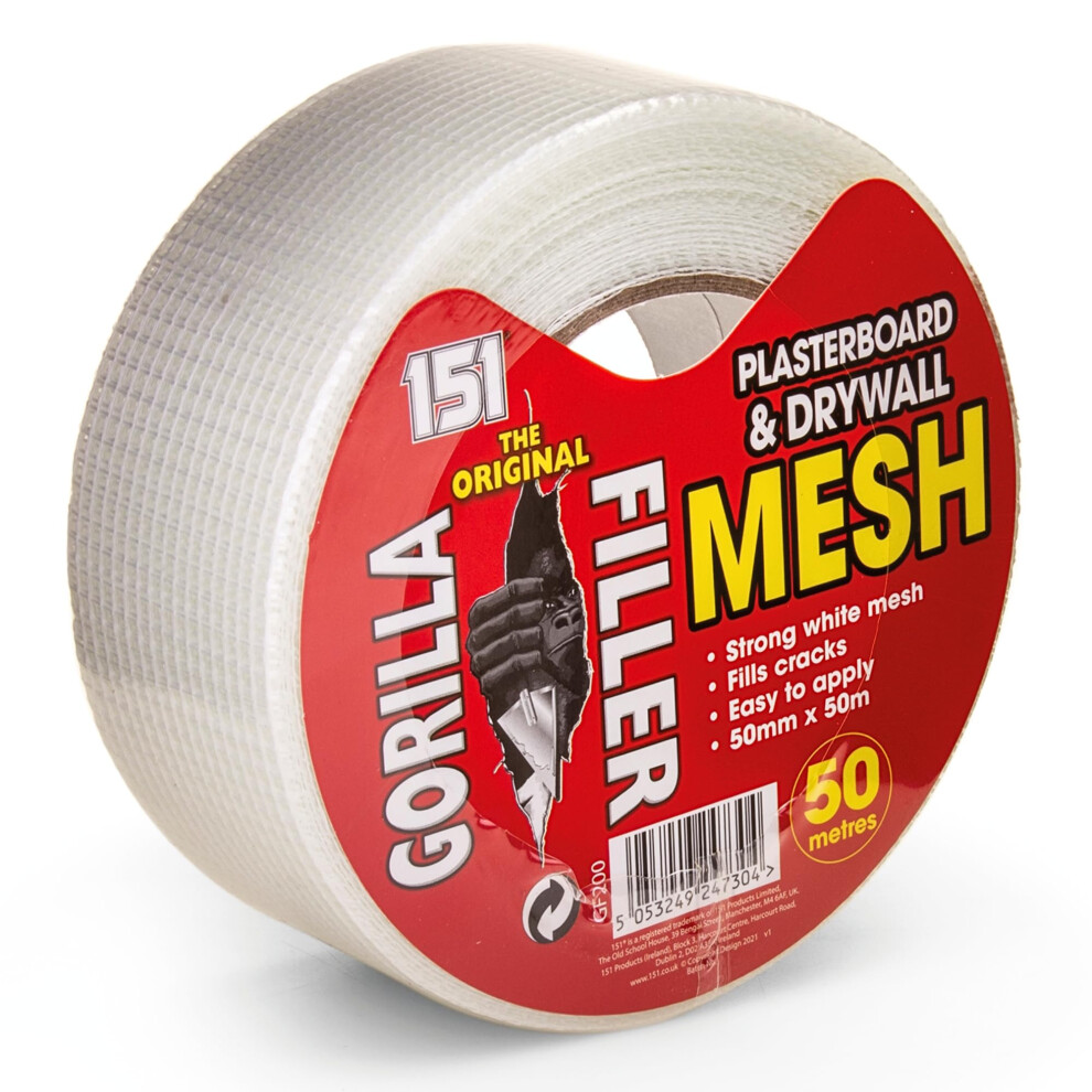 Gorilla Filler Plasterboard & Drywall Mesh Tape | 80156765