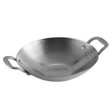 Stainless Steel Cooking Pan with Dual Handles HeatResistant Paella Pan for Gas Stove Kitchen Use