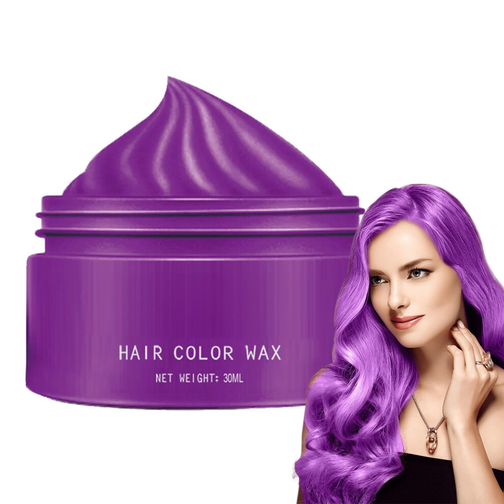 Temporary Hair Color Wax for Men and Women, Instant Washable Dye for Hair and Beard, 30ml