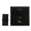 6 LED Mini Specchio Tascabile Pieghevole Nero 7x7x1 cm 3
