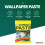 Wallpaper Paste & Brush, Strong Adhesive for Easy 3