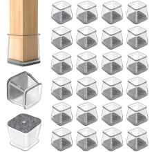 24 Pcs Chair Leg Floor Protectors Furniture Pads Floor Protectors Furniture Sliders for Protecting Hardwood/Tile/Laminate Floors from Scratches and N