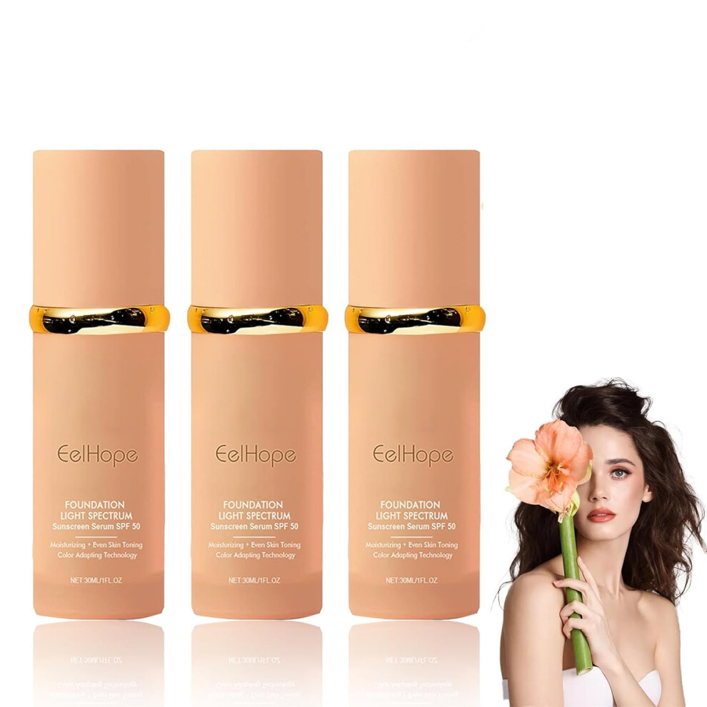 4 in 1 Foundation and Concealer with SPF 50 Hydrating Waterproof Longwear Buildable Coverage