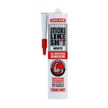 EVO-STIK Sticks Like Sh*t Adhesive White - 290ml - All Weather - Extreme Temperature & Movement Resistant