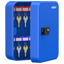 Uniclife 20 Position Key Lock Cabinet with Code, Wall Mount Lock Box for Keys with Code, Key Organizer with Tags, Key Cabinet, Key Storage Box for Ho