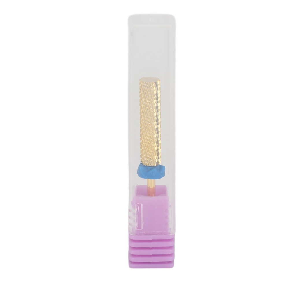 Gold Tungsten Carbide Barrel Nail Drill Bit For Acrylic Gel Nails Cuticle Removal Manicure Pedicure