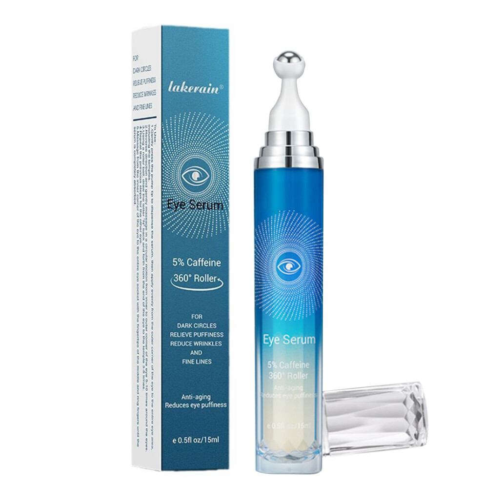 Cream/Dark Eye For Circles And Puffiness, 5% Caffeine Antiaging Eye Serum Roller For Wrinkles