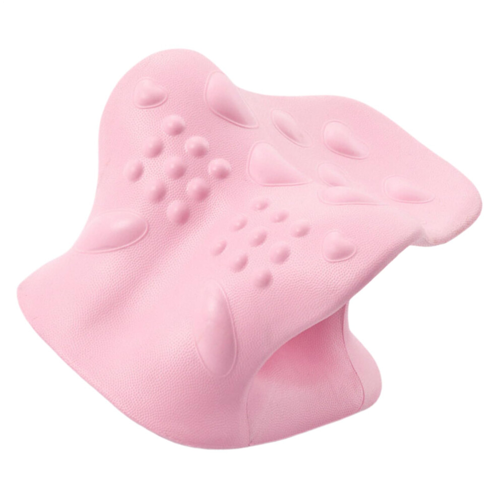 Pink Cervical Spine Stretcher Pillow For Employees Sedentary People Cervical Spine Massager