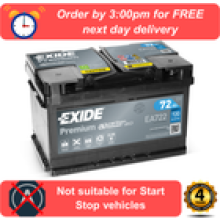 EA722 EXIDE Premium Car Battery 100 Type Land Rover Freelander 20 Td4 MK 1 L314