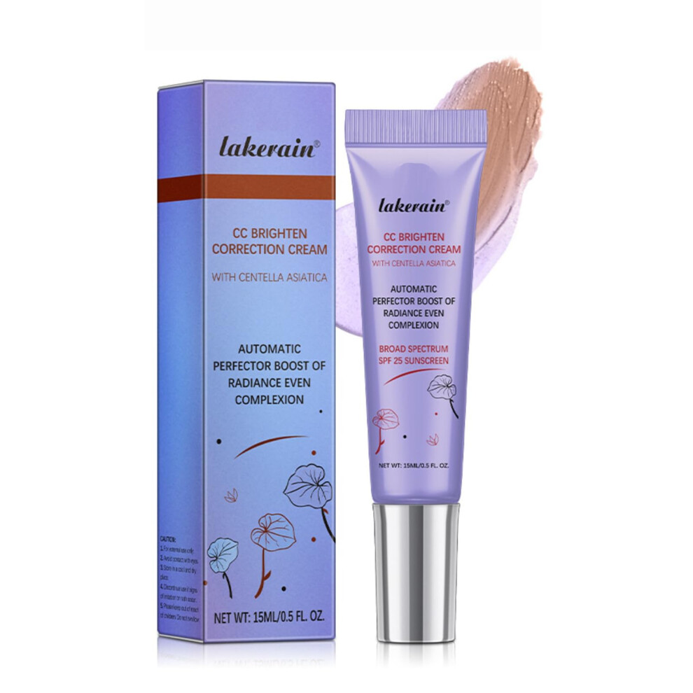 Purple CC Cream Color Correcting Foundation SPF25 Hydrating Medium Coverage Even Skin Tone