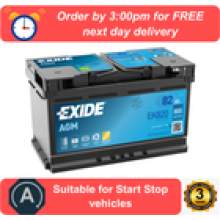EK820 EXIDE AGM Car Battery 115AGM Land Rover Range Rover Evoque 22 eD4 150
