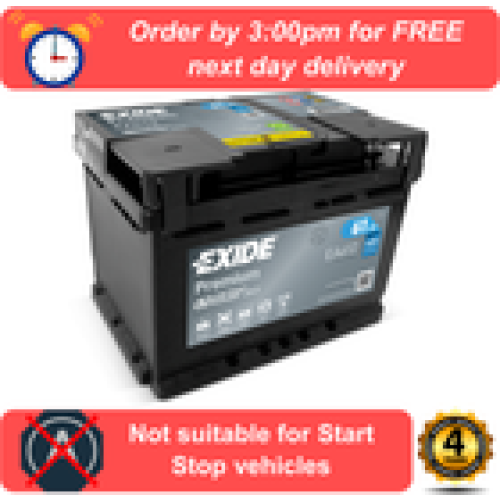 EA612 EXIDE PREMIUM CAR BATTERY 075TE