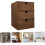 Wood Storage Box ThreeLayer Desktop Organizer For Home Use SpaceSaving 5