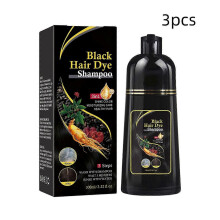 (3pcs)1-3pcs Natural Herbal Instant Black Hair Dye Shampoo For White Hair Coloring UK