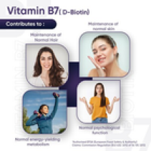 Pure Biotin 365 Tablets x2 Hair vitamins Nails Skin health Vitamin B7