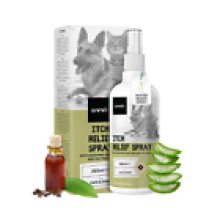Itch relief 250ml Spray for cats dogs Aloe vera Clove oil Teat tree
