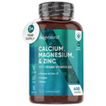 Calcium Magnesium Zinc 400 Tablets Bone Joint health Metabolism Sports