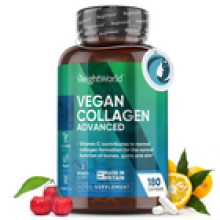 Vegan Collagen 180 Capsules Vitamin C Hyaluronic Acid Zinc Resveratrol
