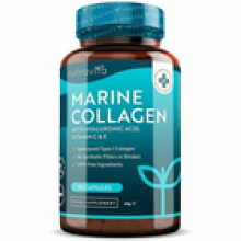 Marine Collagen 1000mg Hyaluronic Acid Vitamin C E Skin Bones Joints