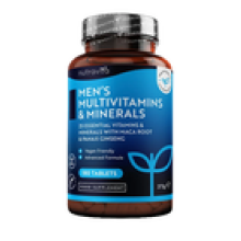 Mens Multivitamins Minerals 180 Vegan Tablets 25 Vitamins Minerals