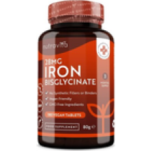 Iron Tablets 28mg 180 Vegan Tablets Reduces Tiredness Fatigue Anaemia