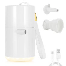 Electric Air Pump Rechargeable 1400mAh Compact QuickFill with Camping Light for Inflatables