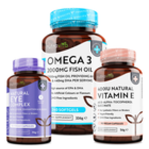 Eye Care Bundle Natural Eye Complex Vitamin A 8000IU Vitamin E Vision 1