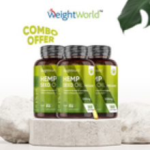 Hemp Seed Oil 1000mg 540 Softgels Omega 3 Supplement for Joints Brain Health