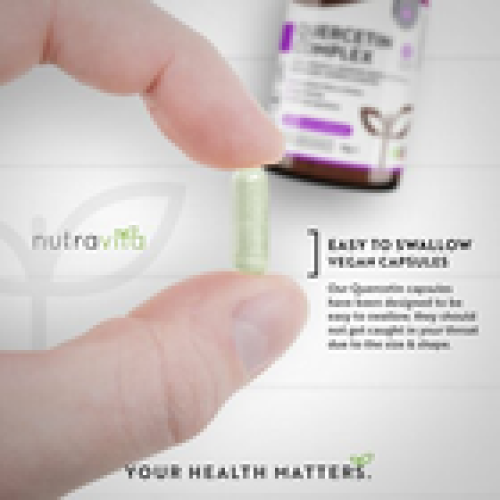 Quercetin Complex Vitamin C 120 Vegan Capsules Immune Support Antioxidant 1