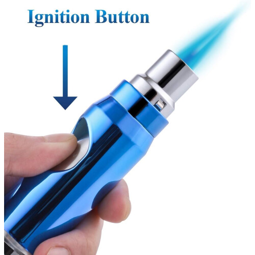 Torch Lighter Refillable Butane Adjustable Jet Flame Windproof Grill Lighter For BBQ Camping Deluxe Gift Box 1