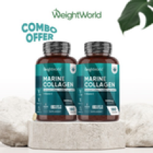 Marine collagen 180Tablets Hydrolyzed type 1 Vitamin C Hair skin nails