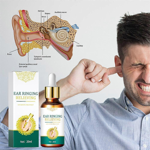 (2pcs)Pain Relief Acute Otitis Ear Tinnitus Ear Ringing Relieving Drops Ear Drops 2