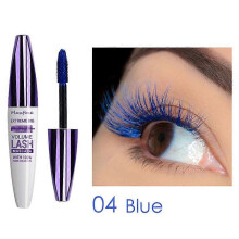 (04 BLUE) Volumizing Mascara,Colorful Mascara Base,Purple Blue White,Long-Lasting,Curl Enhancing Lash Lift,Make Up