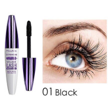 (01 BLACK) Volumizing Mascara,Colorful Mascara Base,Purple Blue White,Long-Lasting,Curl Enhancing Lash Lift,Make Up