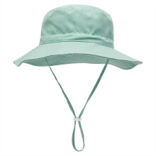 (S,Green)Summer Baby Sun Hat, UPF 50+ UV Protection Bucket Cap, Adjustable Neck Ear Cover for Boys Girls