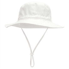 (S,White)Summer Baby Sun Hat, UPF 50+ UV Protection Bucket Cap, Adjustable Neck Ear Cover for Boys Girls