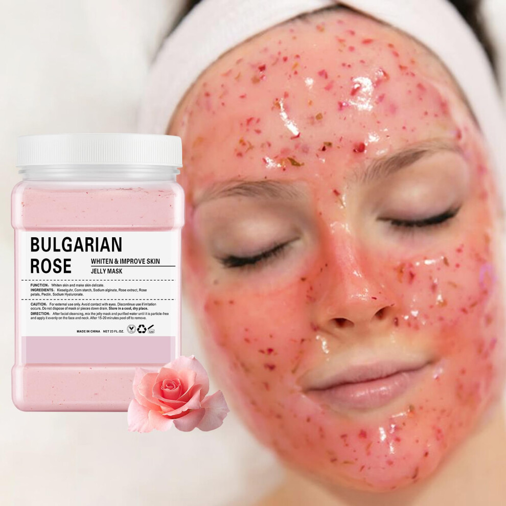 Jelly Face Mask Powder Peel Off for Deep Hydration and Smoothing, Professional Facial Spa 23oz
