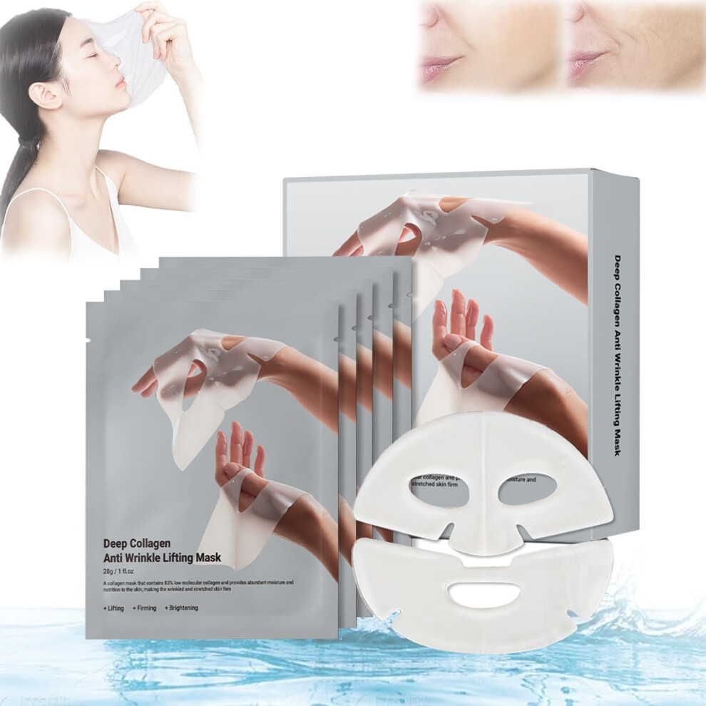 Collagen Sleeping Mask with Deep Hydration and AntiWrinkle Care, Overnight Face Moisturizing for All Skin Types