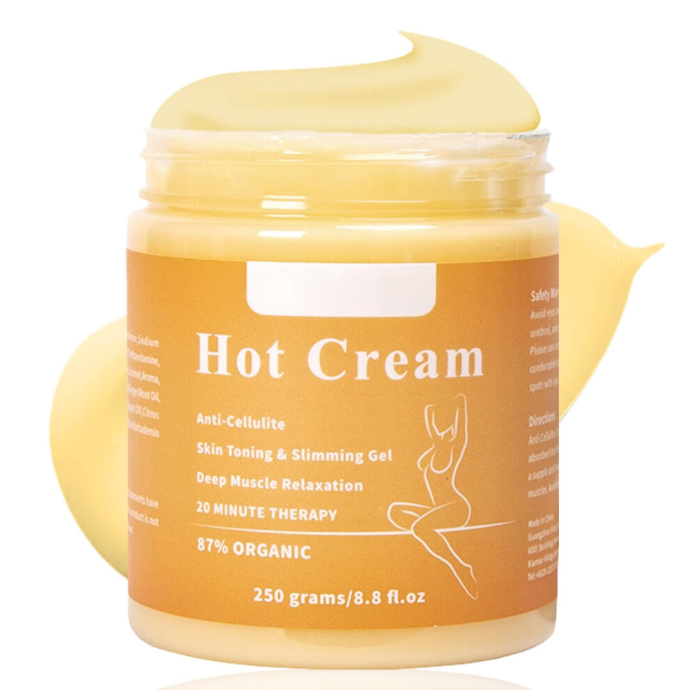 Cream Sweat Belly Fat Burner With Heat Therapy Boost For Workout, Skin Firming And Tightening Lotion