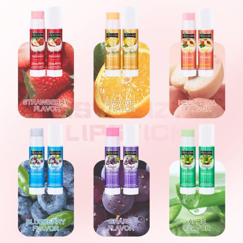 6 Pack Fruit Flavored Lip Balm Set, Natural Moisturizing Lip Care with Deep Hydration 2