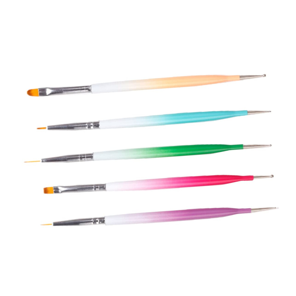 Professional Nail Art Brush Set with DoubleEnded Pens for DIY Painting and Precision Detailing