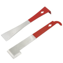 Bee Hive Scraper Stainless Steel Beekeeping Tool 2Pack J Hook And L Hook Frame Lifter Pry Bar And Paint Scraper