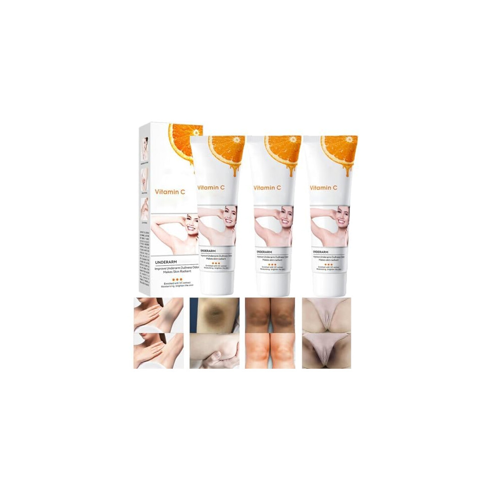 Cream/Dark Intimate Whitening And Underarm Brightening Set, Spot Removal, Hydrating, 50Ml 3Pcs