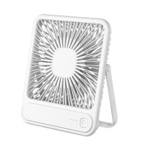USB Desk Fan Rechargeable 7.5Inch Foldable 180 Tilt Quiet 3 Speed Strong Wind for Home Office Travel