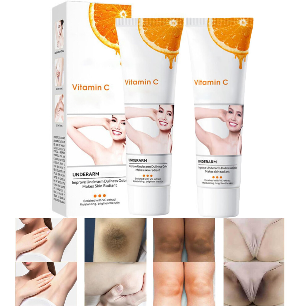 Cream Intimate Whitening And Underarm Whitening For Bikini Area, Inner Thighs, Knees, Neck, 50Ml 2Pcs