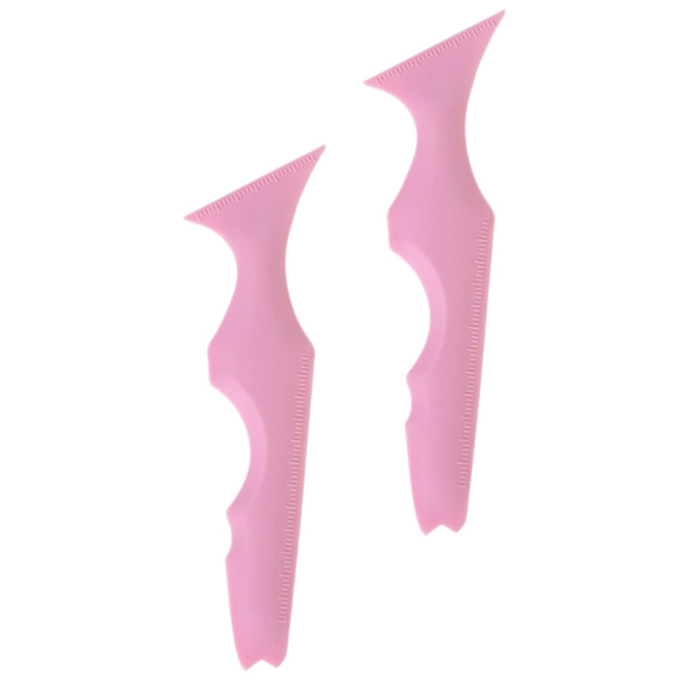 2pcs Silicone Makeup Stencil Eyeliner and Eyeshadow Guide Precision Template Reusable Easy Clean