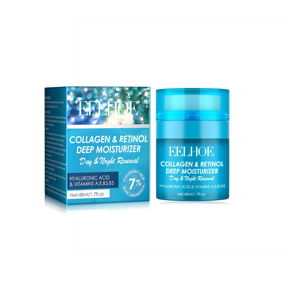 Cream Retinol Face With Collagen And Hyaluronic Acid, Anti Aging Moisturizer For Face And Neck