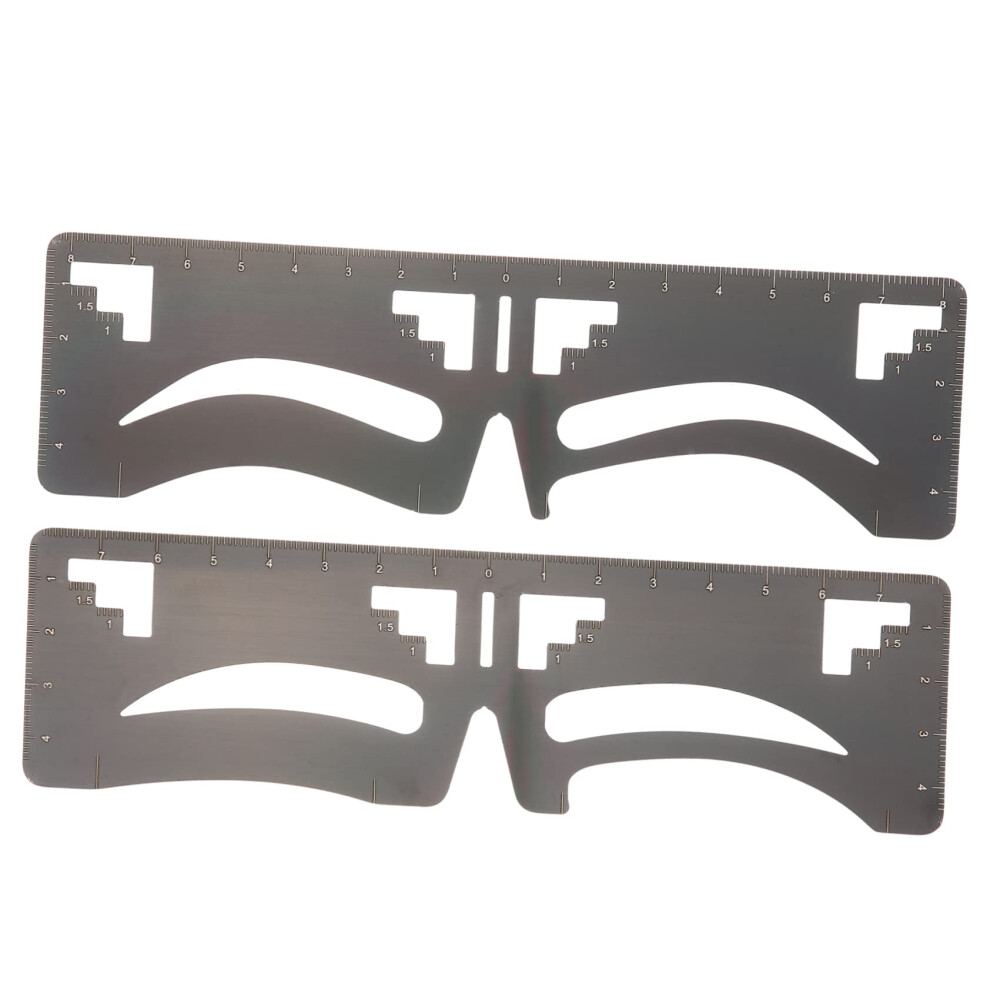 Eyebrow Ruler Stencil 2pcs Flexible Brow Mapping Tool for Symmetrical Shaping and Makeup Artists