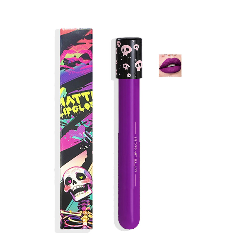 Purple Charm Liquid Lipstick Matte Lip Gloss Long Lasting Waterproof Smudge Proof Gothic Halloween #10